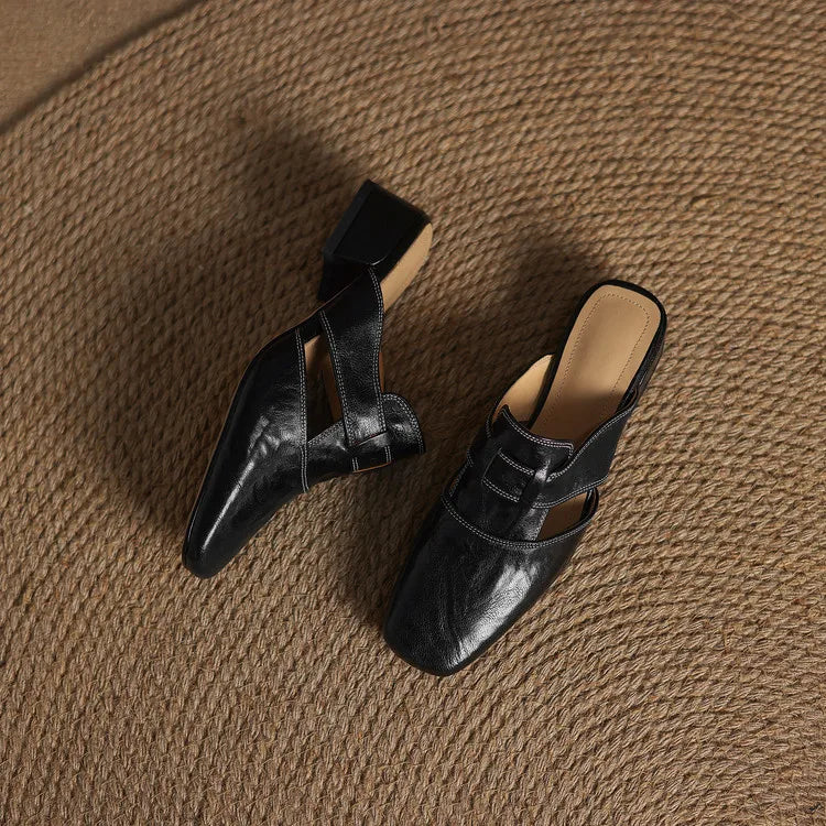Andie Genuine Leather Mules