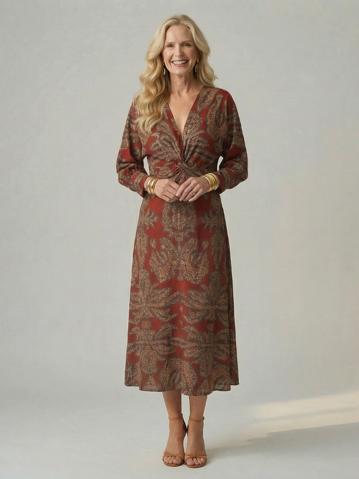 Florani® | VICTORIA Elegant Midi Dress