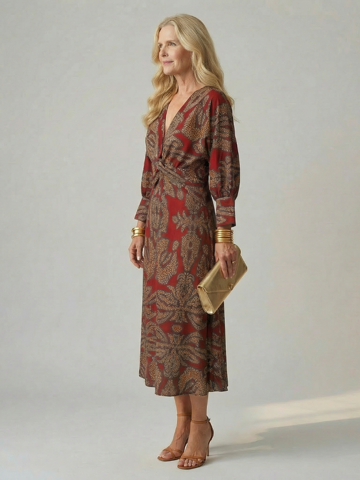 Florani® | VICTORIA Elegant Midi Dress