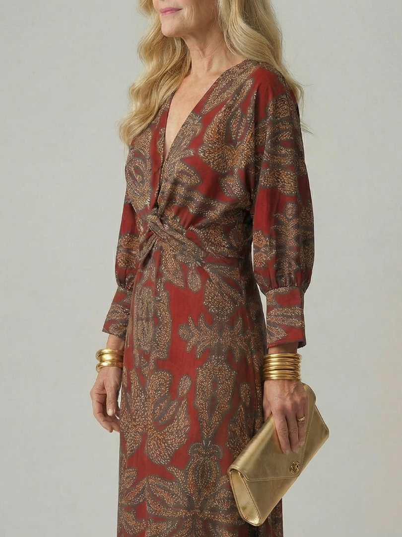 Florani® | VICTORIA Elegant Midi Dress