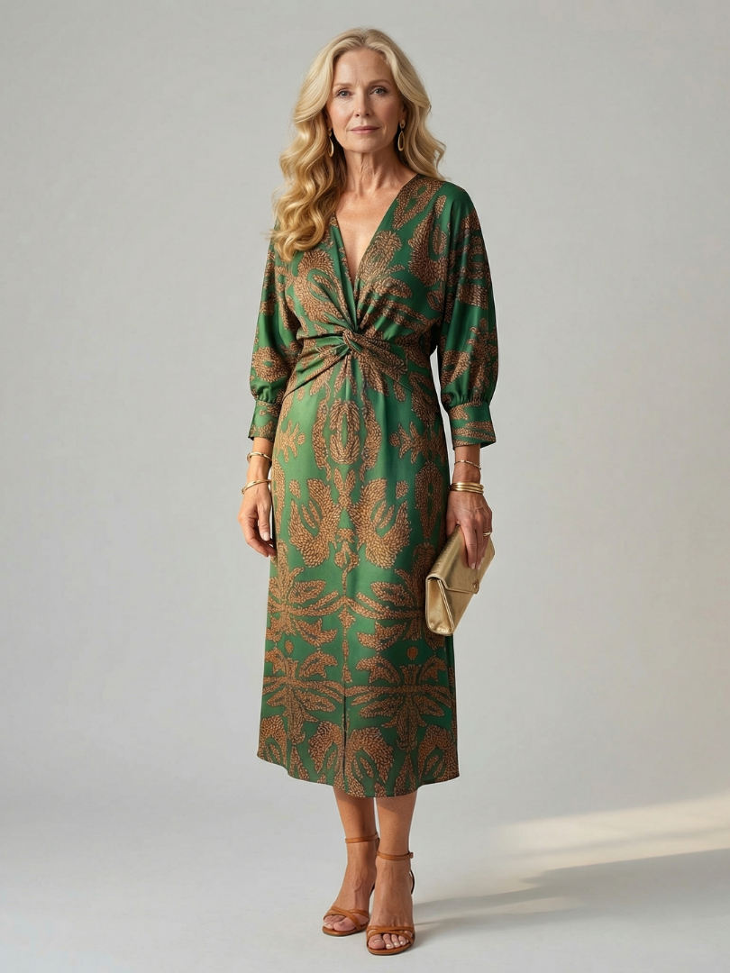 Florani® | VICTORIA Elegant Midi Dress