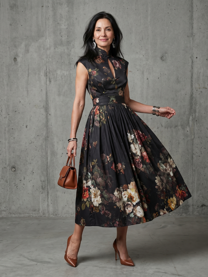 Florani® | SIENNA Elegant Midi Dress