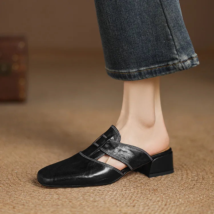 Andie Genuine Leather Mules