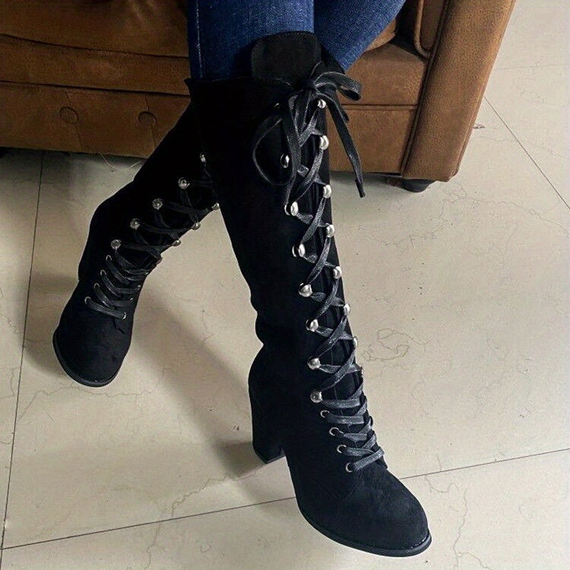 Lucia - Fashionable Knee-High Boots