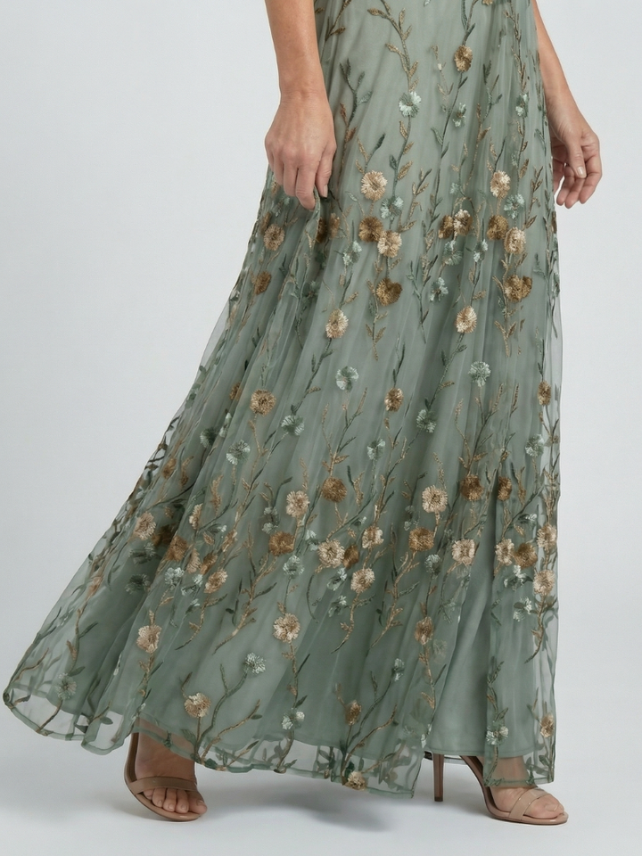 Florani® | SERENA Elegant Midi Dress