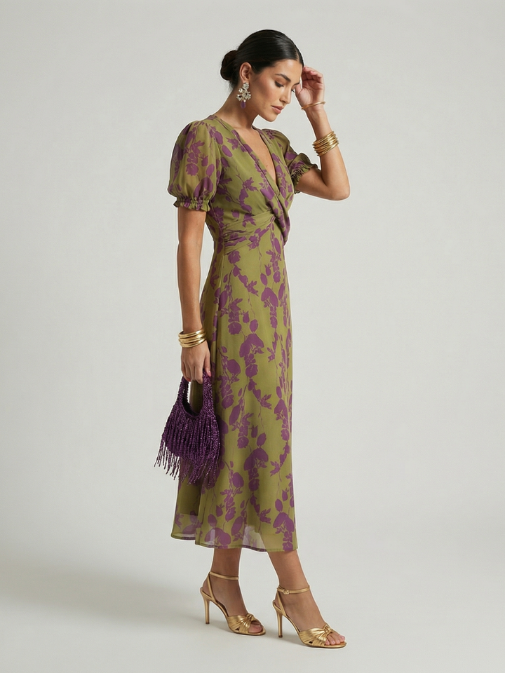 Florani® | CLARA Elegant Midi Dress