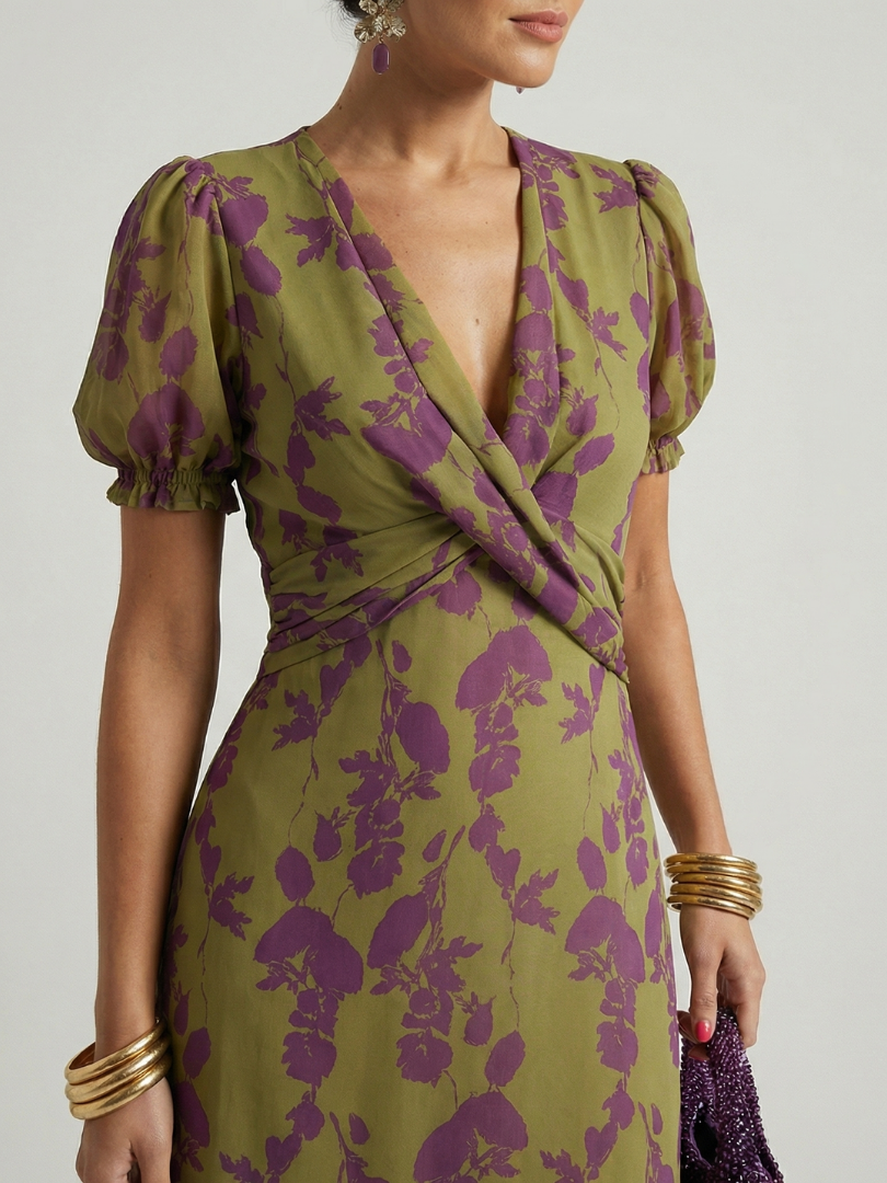 Florani® | CLARA Elegant Midi Dress