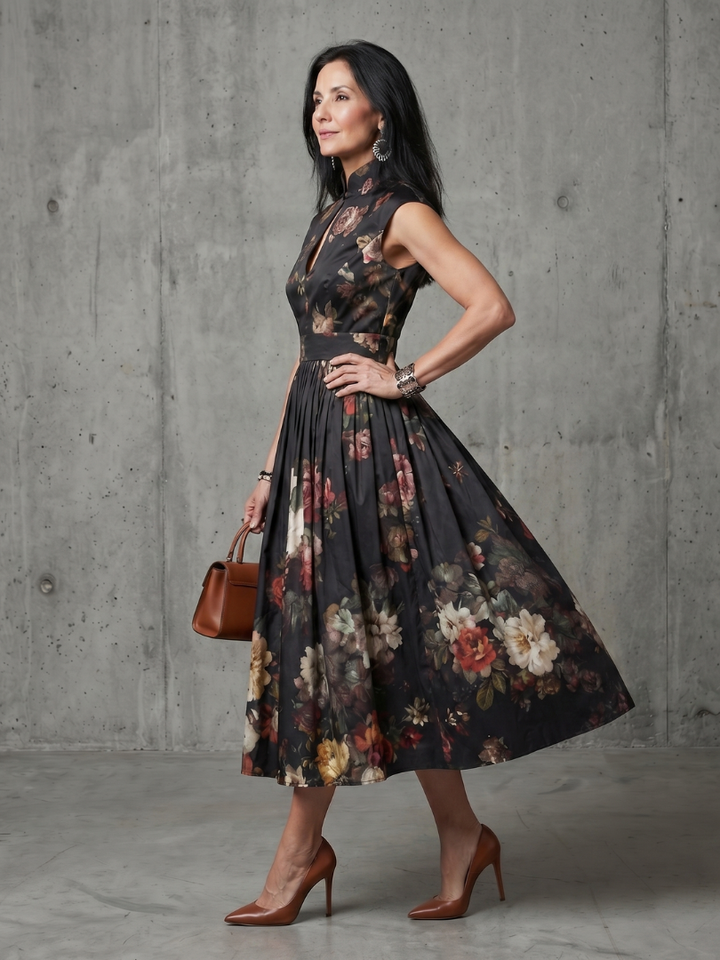 Florani® | SIENNA Elegant Midi Dress