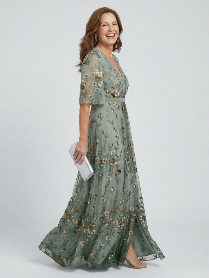 Florani® | SERENA Elegant Midi Dress