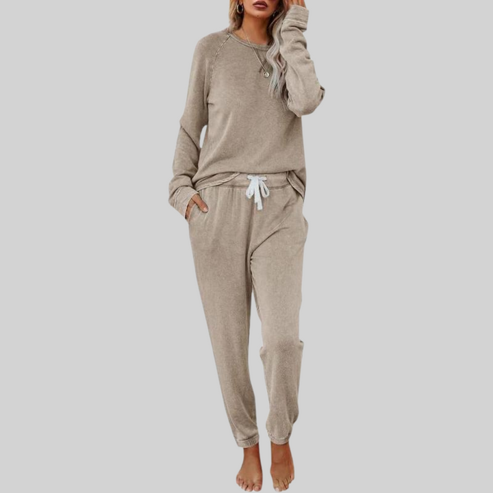 Jocelyn™ - Casual Long Sleeve and Sweatpants Set