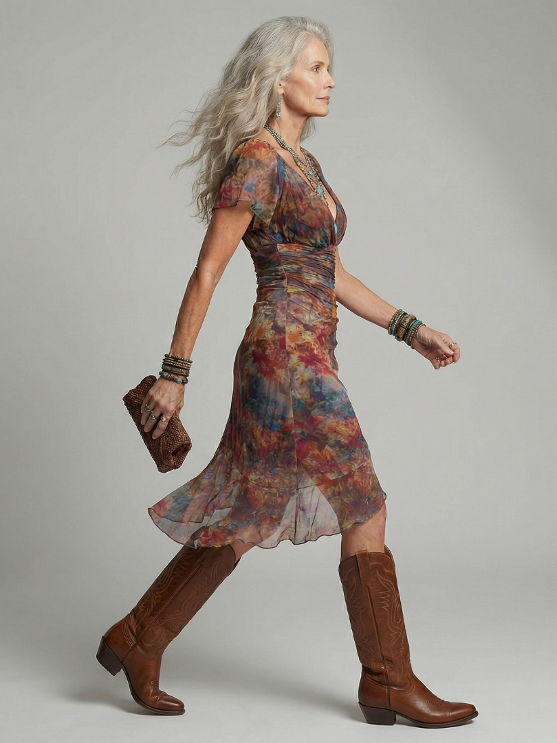 Florani® | ELISE Elegant Midi Dress