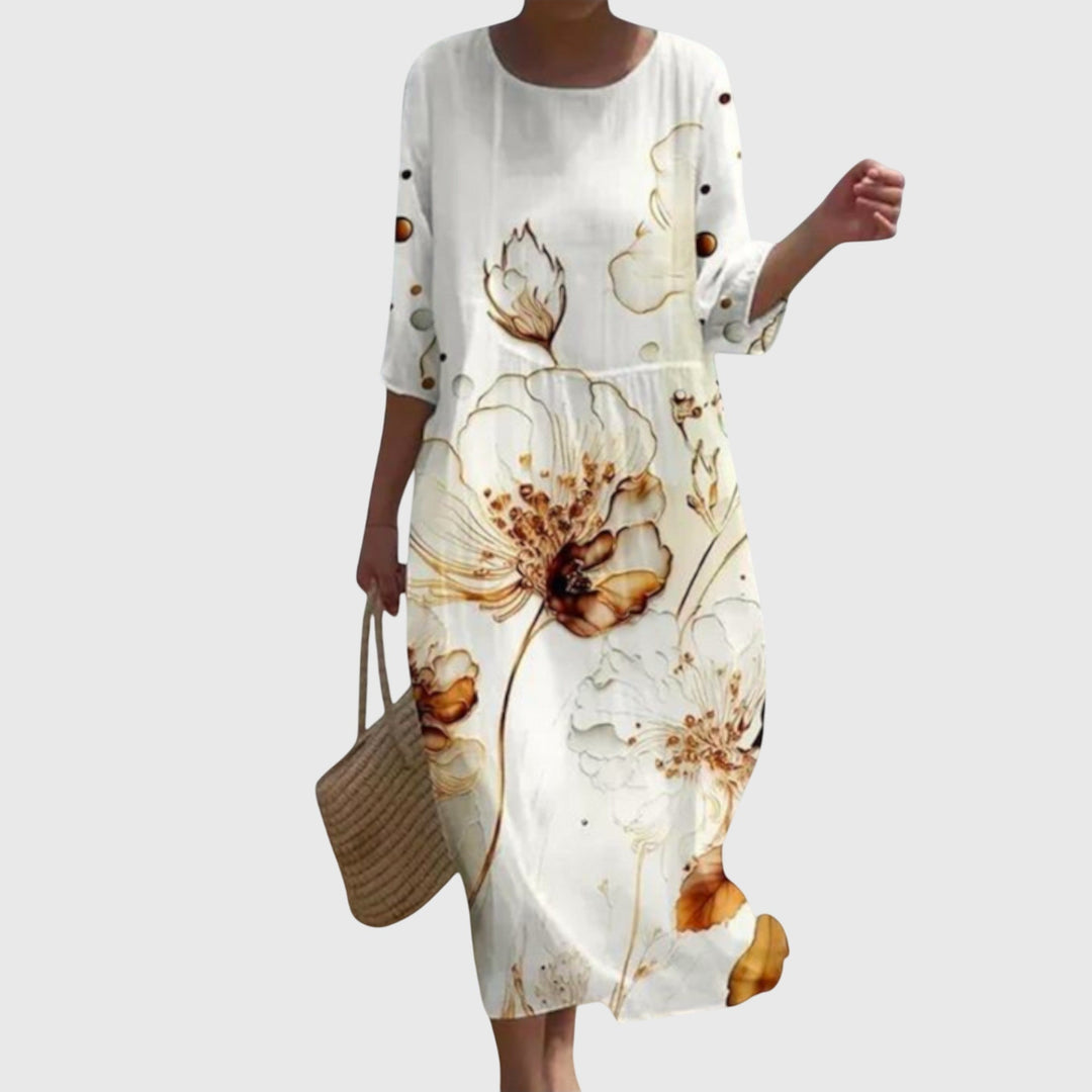 Olivia | Stylish Floral Maxi Dress