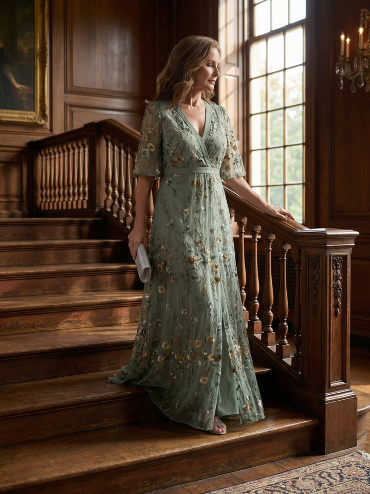Florani® | SERENA Elegant Midi Dress