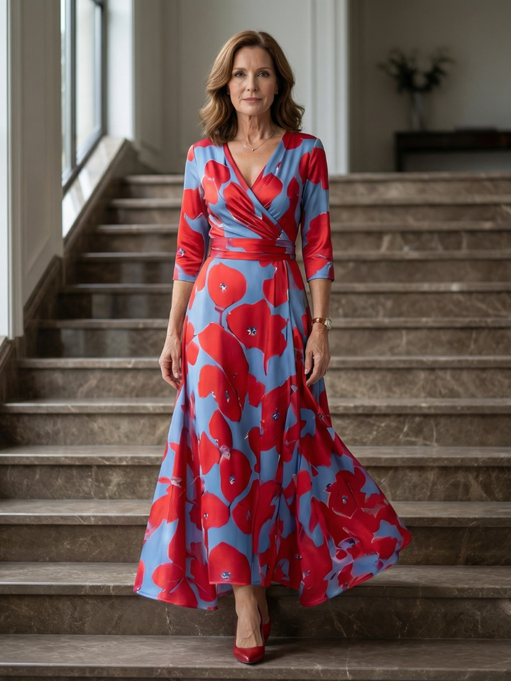 Florani® | VALENTINA Elegant Maxi Dress