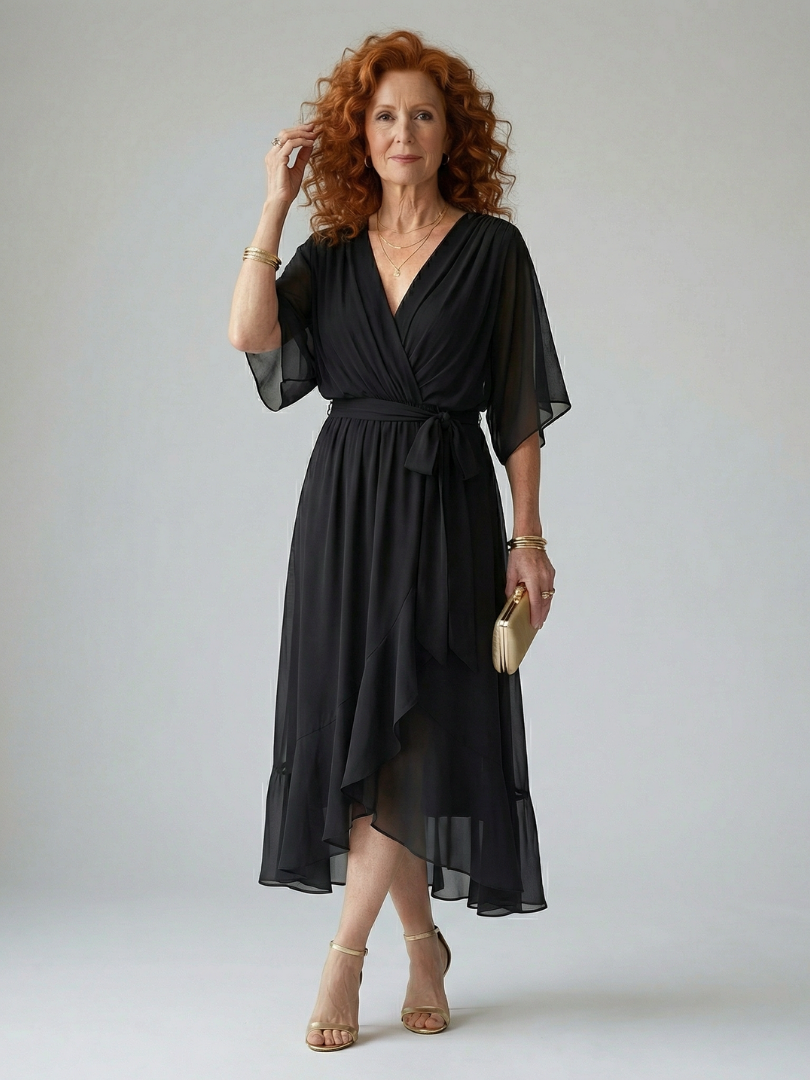 Florani® | AURORA Midi Elegant Dress