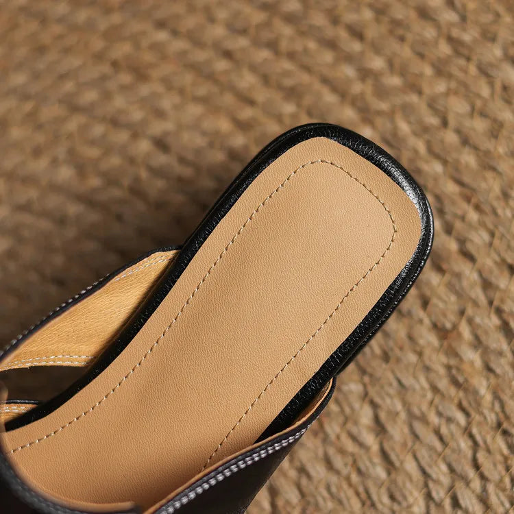 Andie Genuine Leather Mules