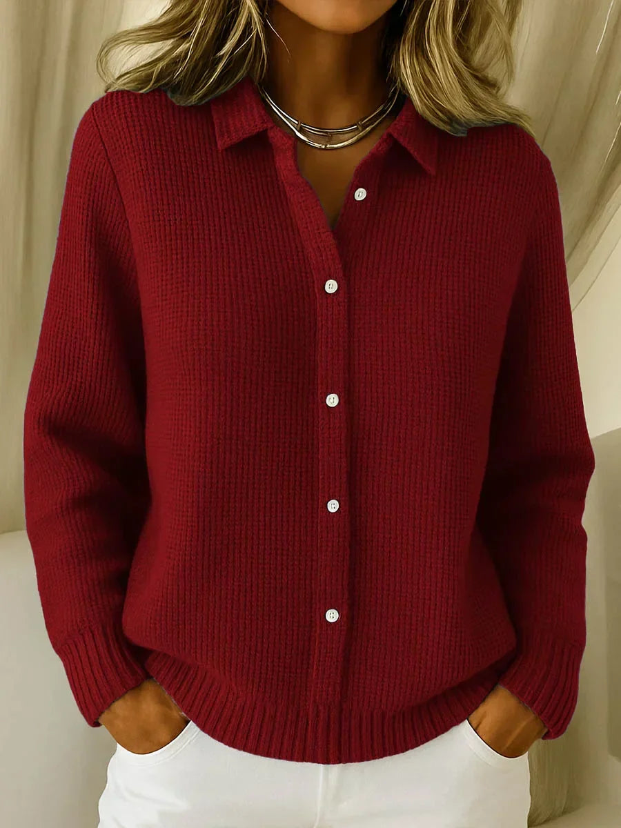 Katrina – Textured Knit Button Cardigan
