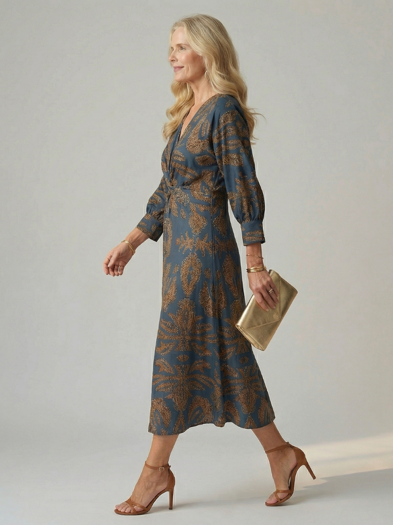 Florani® | VICTORIA Elegant Midi Dress