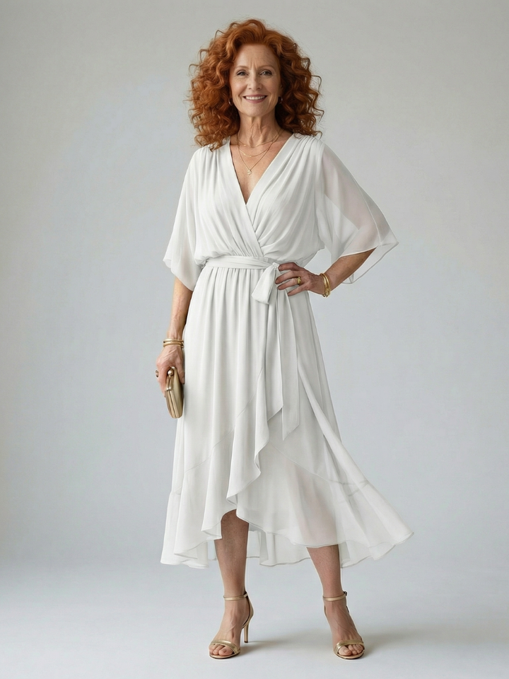 Florani® | AURORA Midi Elegant Dress
