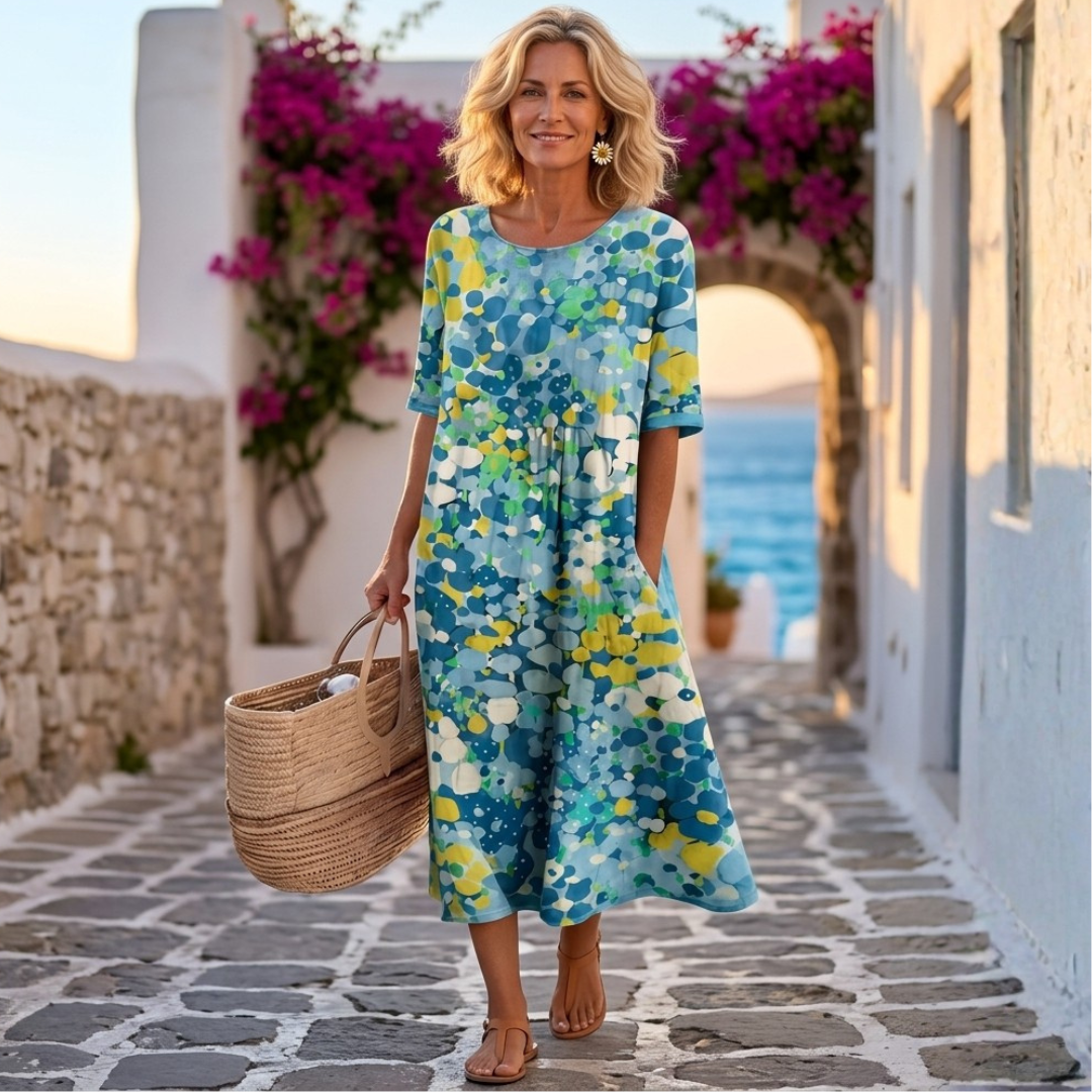 Florani® | EMILIA Elegant Midi Dress
