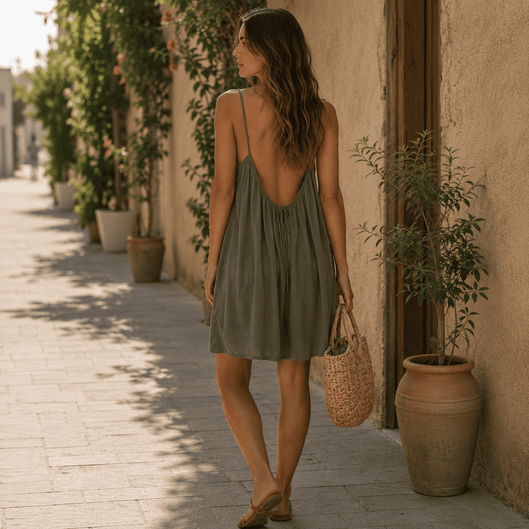 Florani® | BIANCA Casual Open Back Maxi Dress