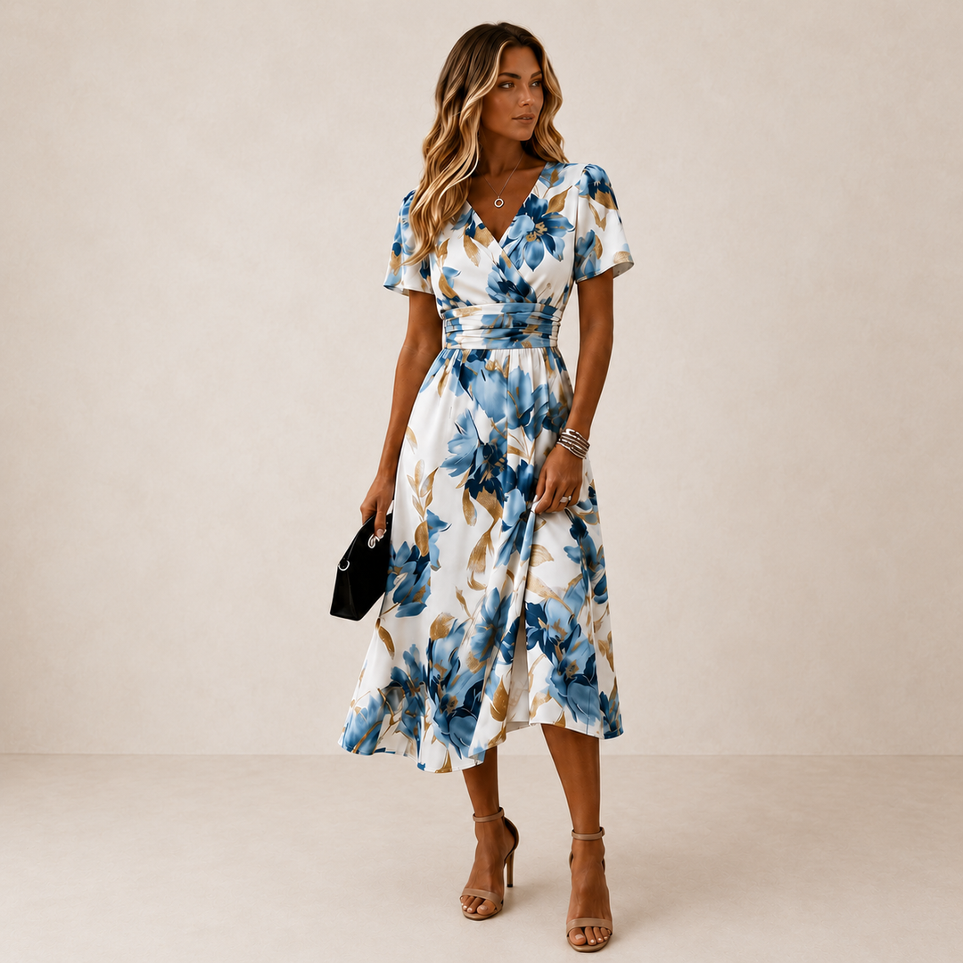 Florani® | CHARLOTTE Elegant Midi Dress