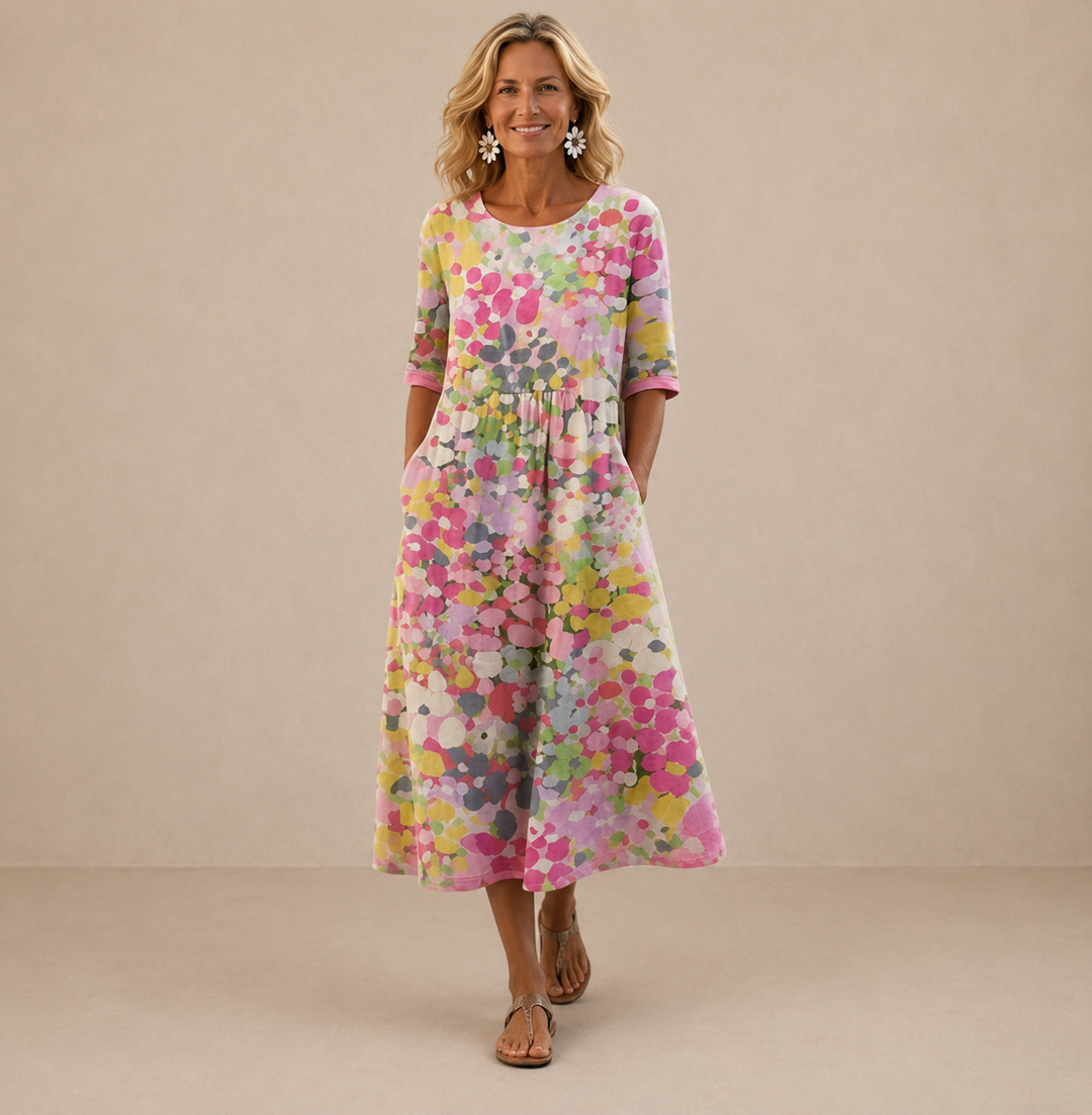 Florani® | EMILIA Elegant Midi Dress
