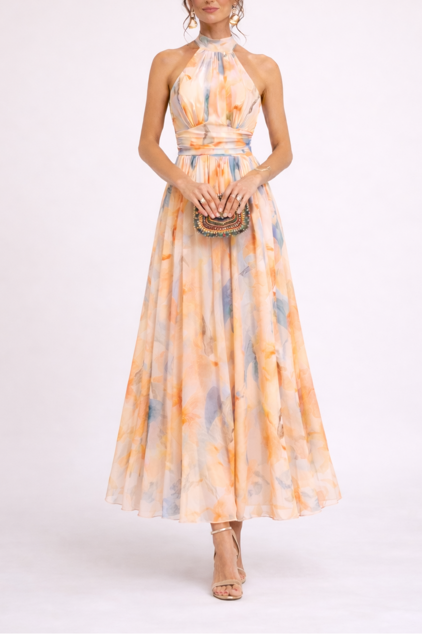 Florani® | ALBA Elegant Midi Dress