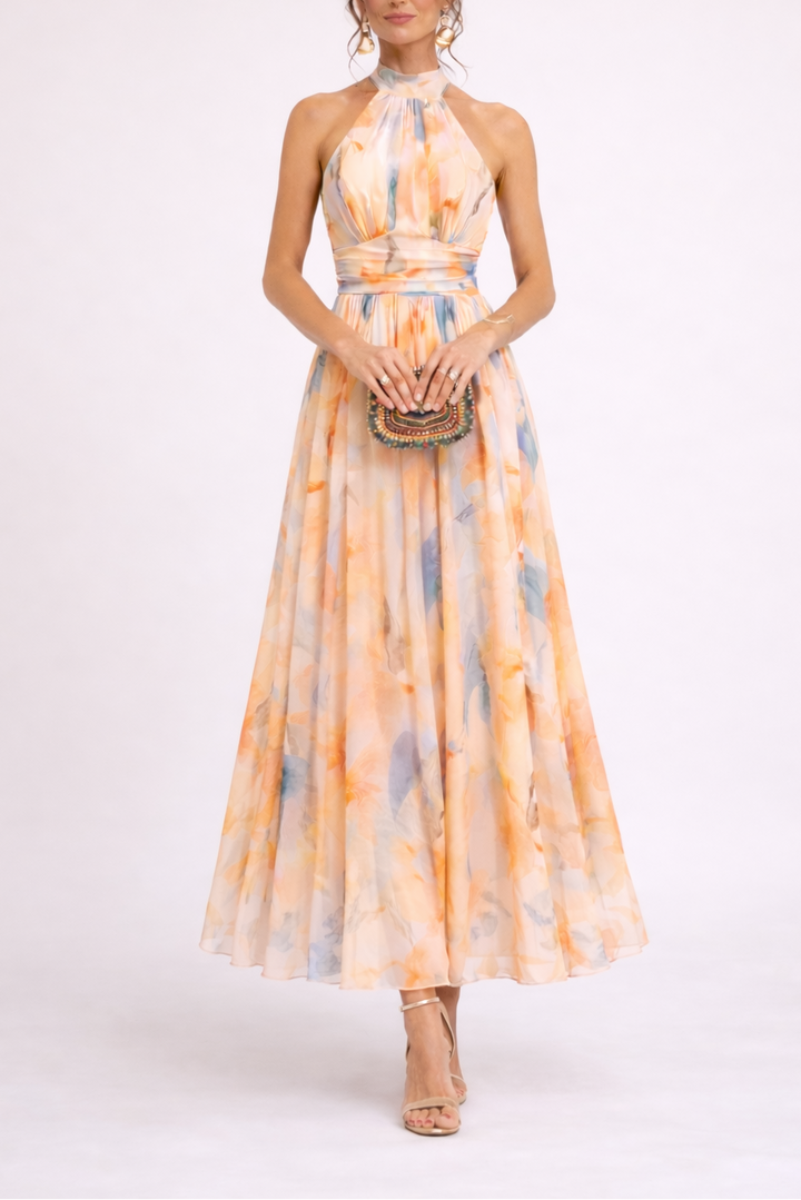 Florani® | ALBA Elegant Midi Dress