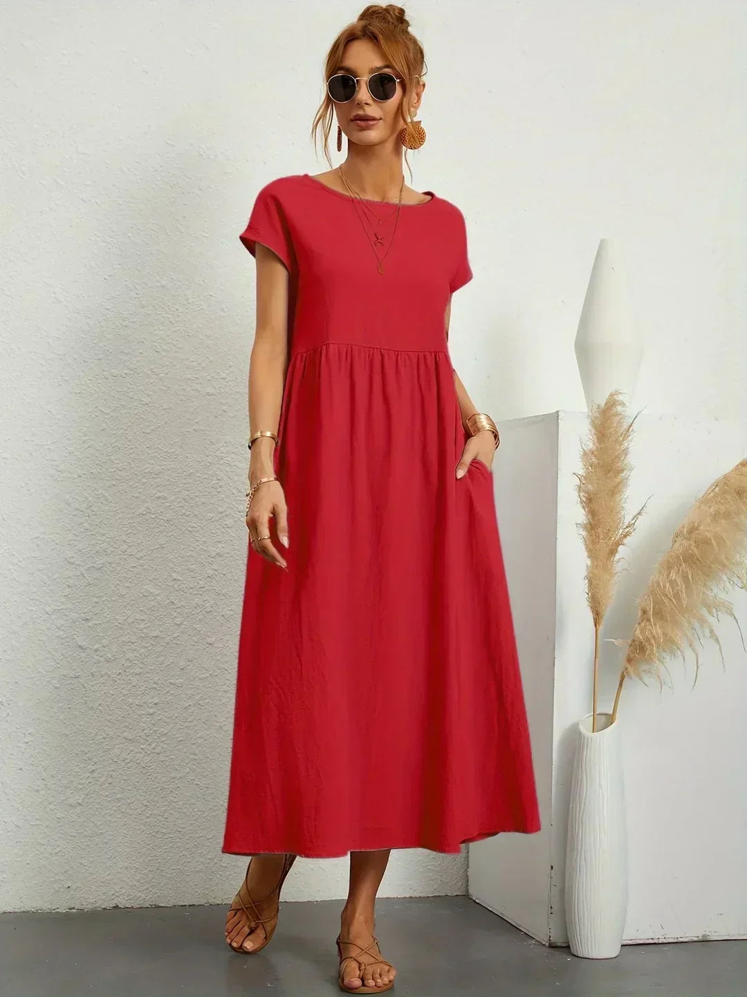 Florani® | ESTELLE Casual Midi Dress
