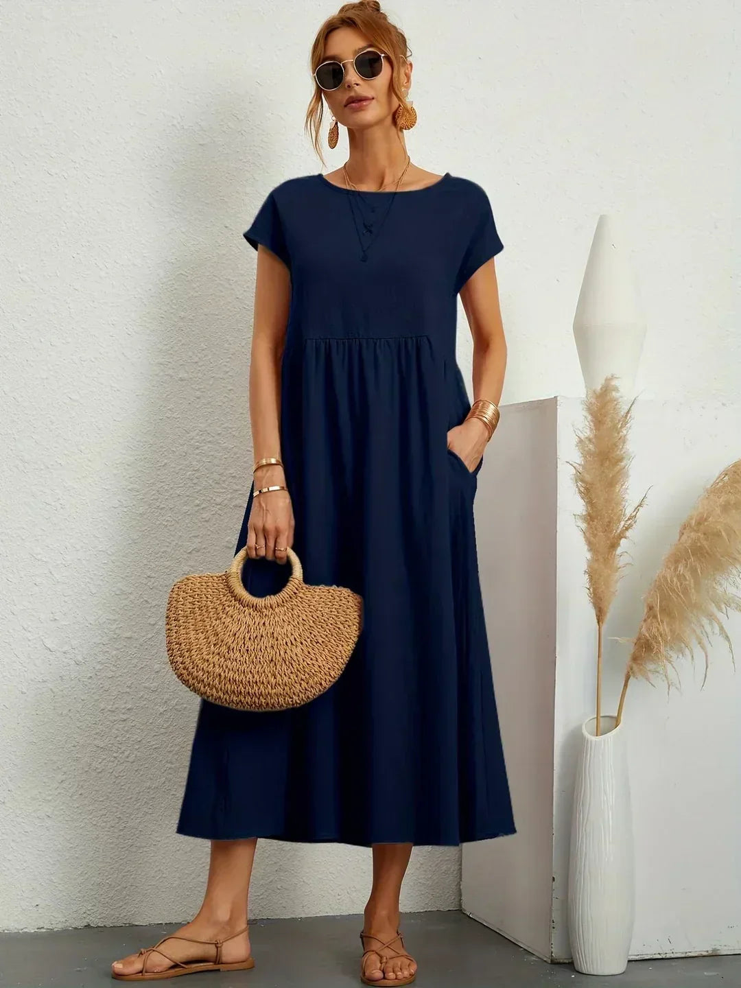 Florani® | ESTELLE Casual Midi Dress