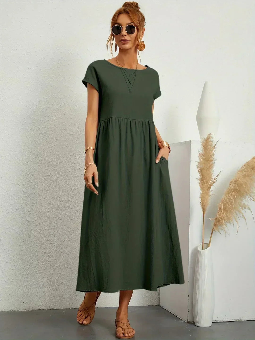 Florani® | ESTELLE Casual Midi Dress