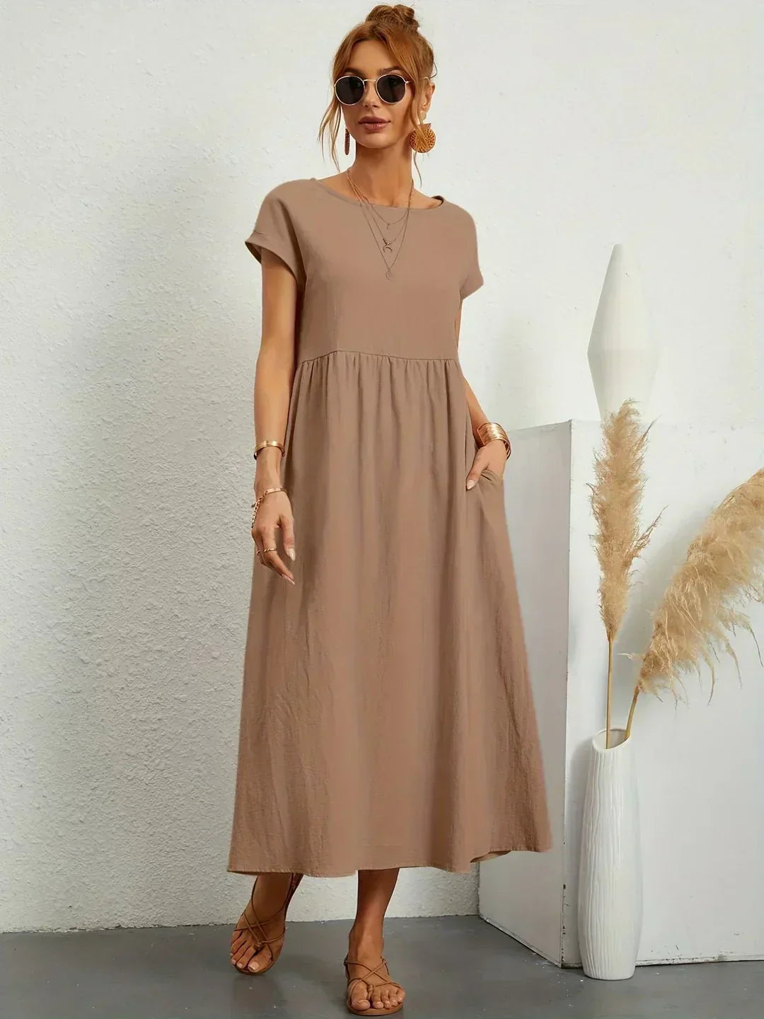 Florani® | ESTELLE Casual Midi Dress