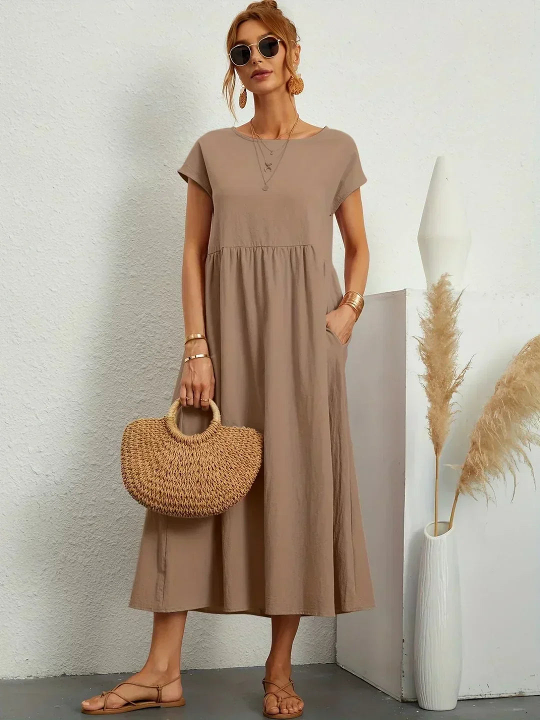 Florani® | ESTELLE Casual Midi Dress