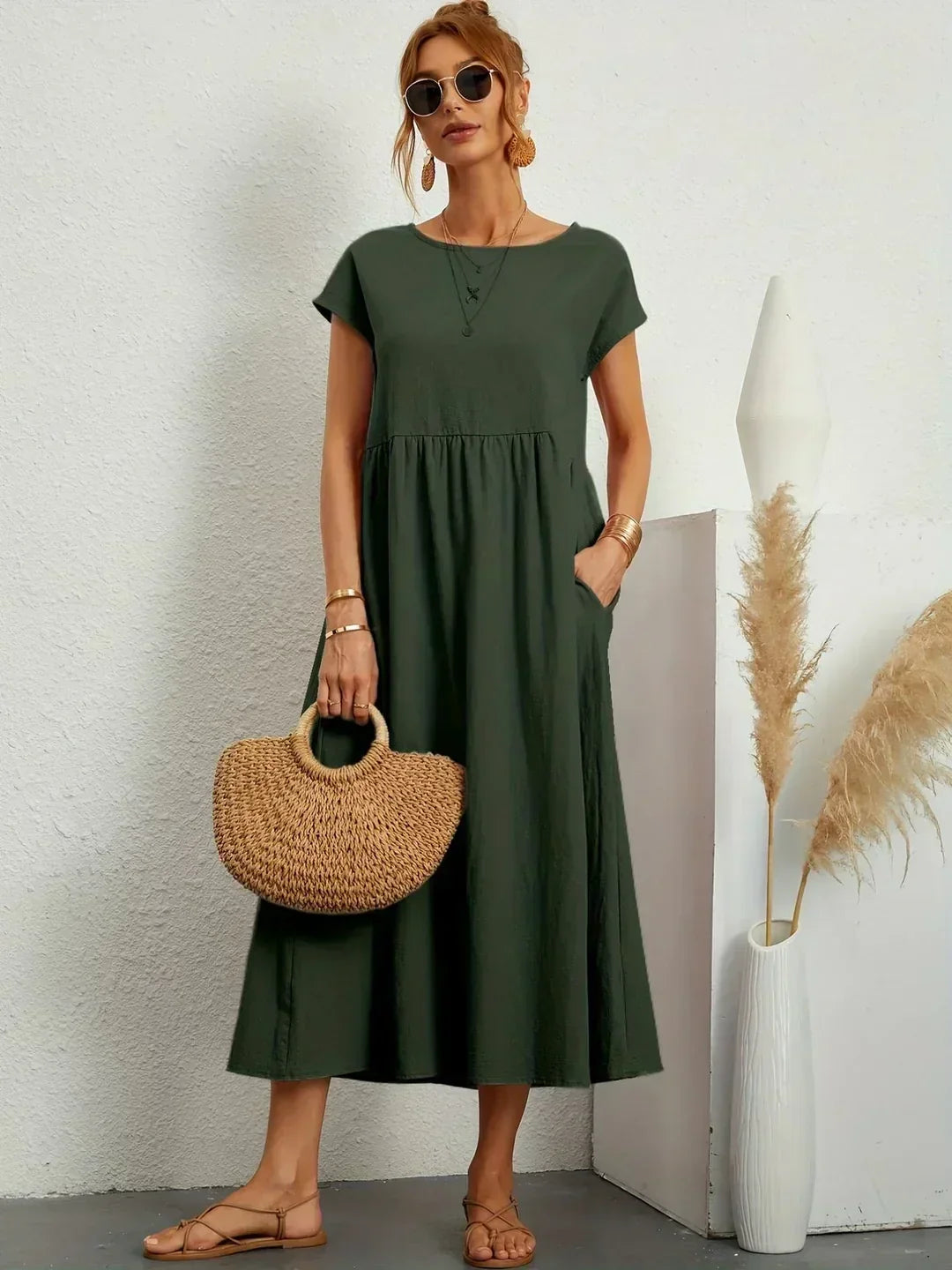 Florani® | ESTELLE Casual Midi Dress