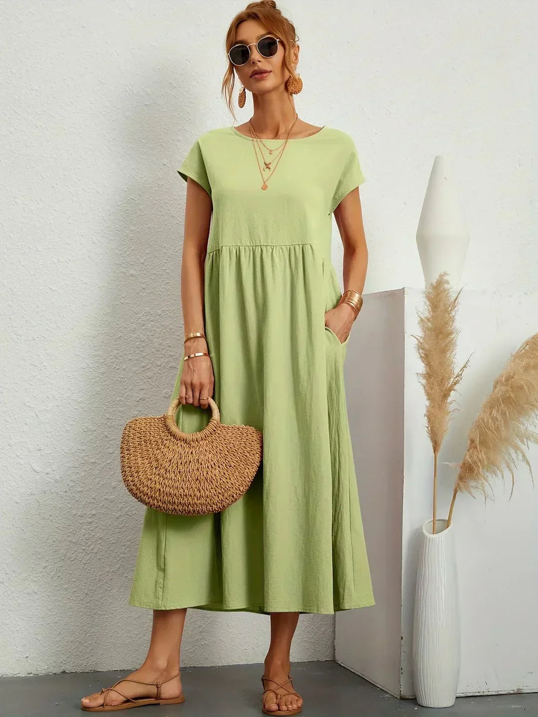 Florani® | ESTELLE Casual Midi Dress
