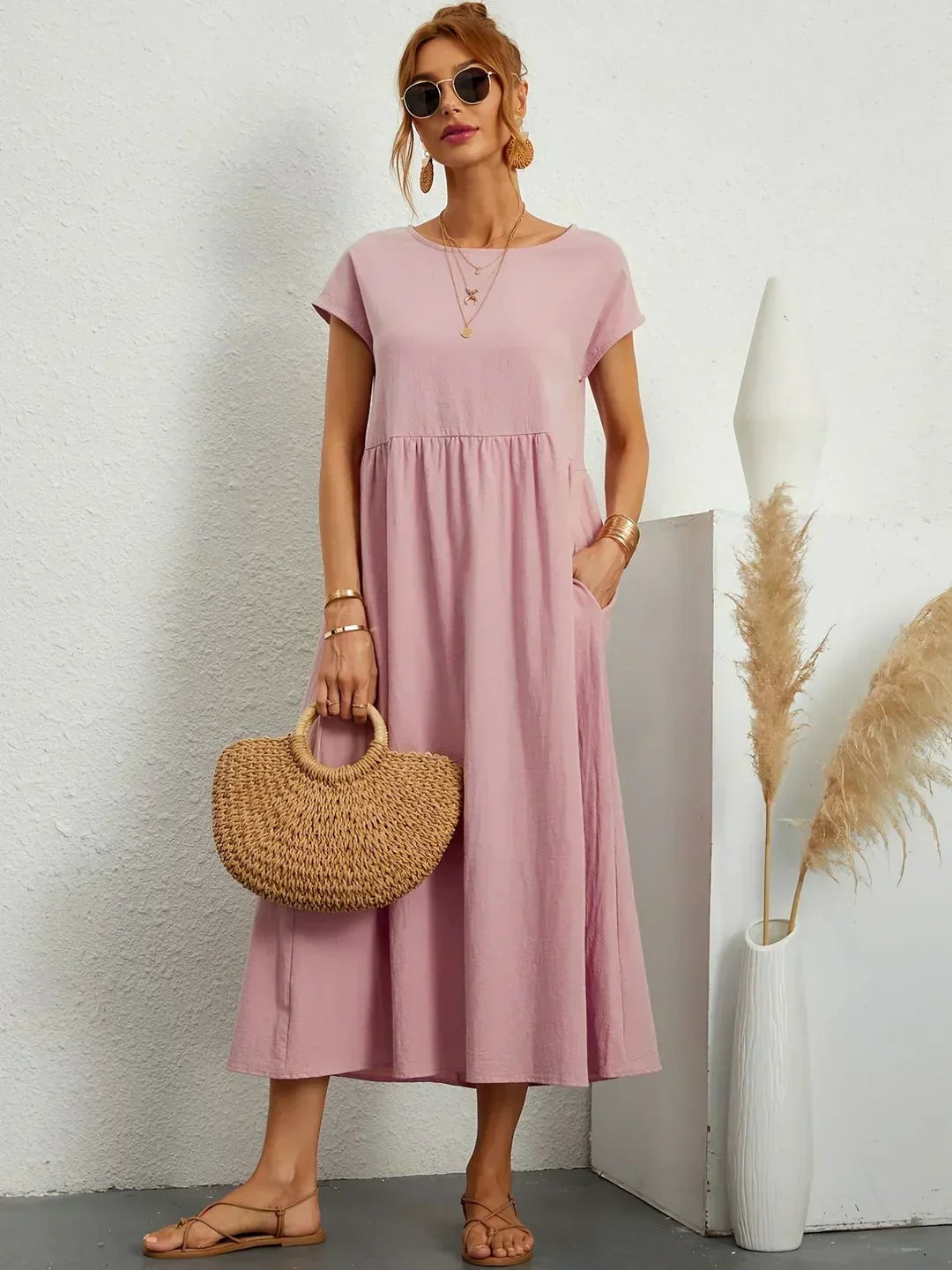 Florani® | ESTELLE Casual Midi Dress