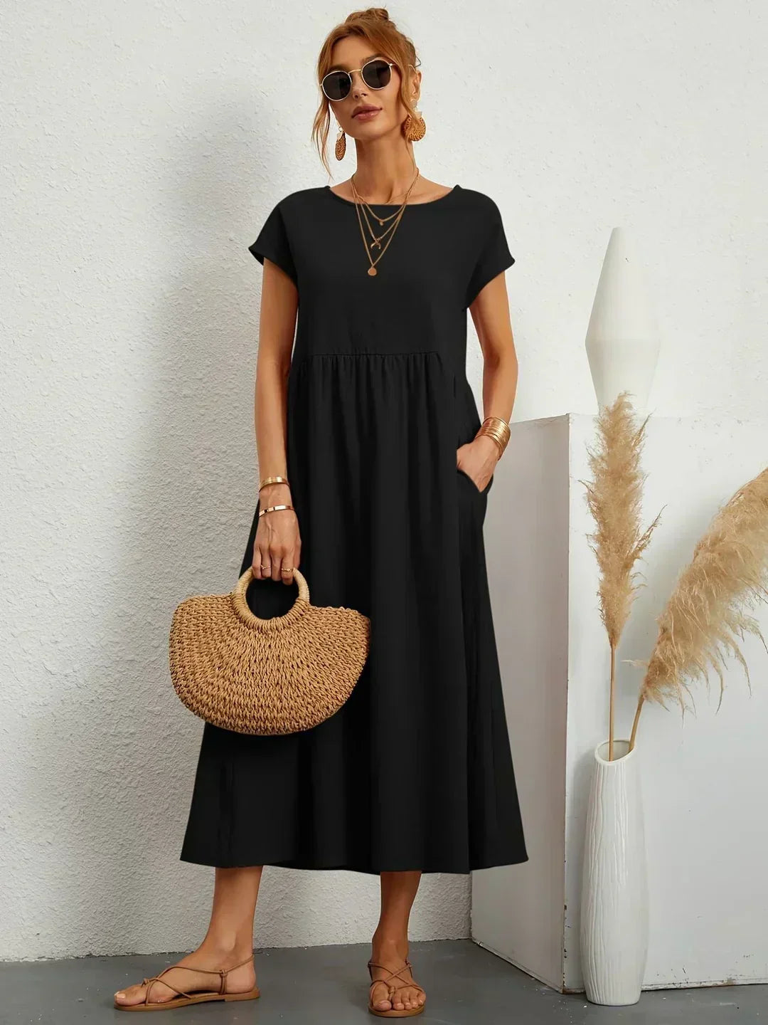 Florani® | ESTELLE Casual Midi Dress