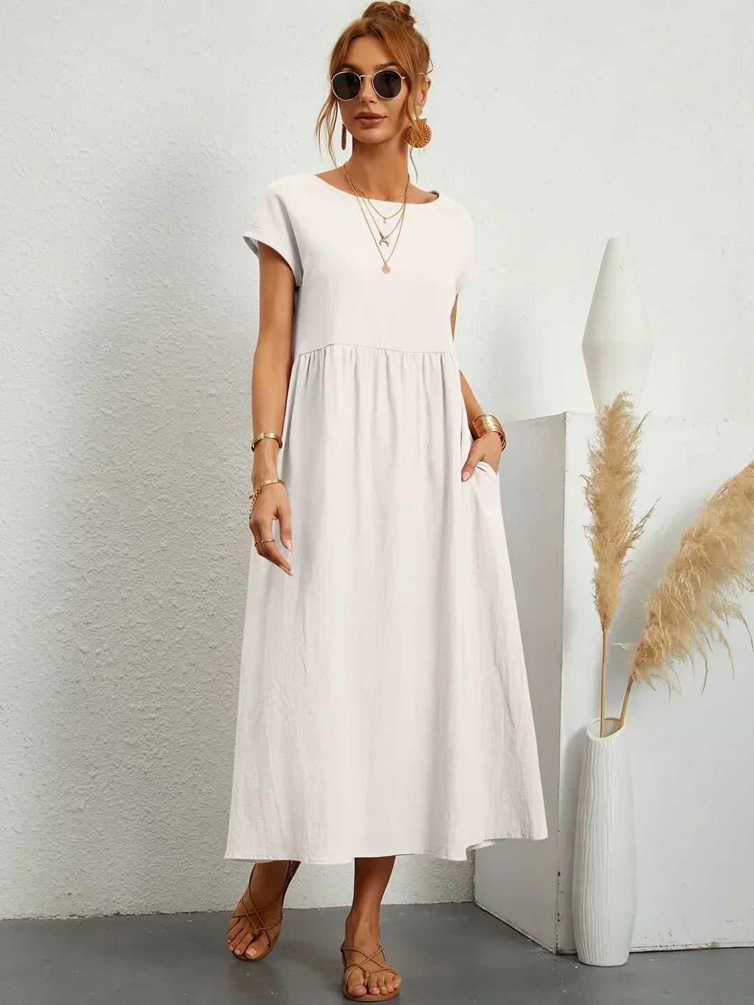 Florani® | ESTELLE Casual Midi Dress
