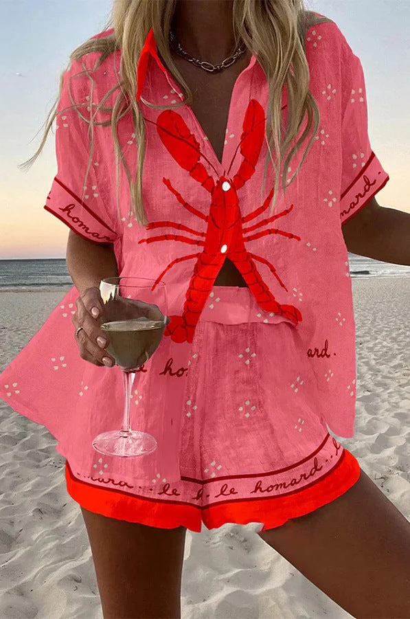 Pallina™ Pink Lobster Short Set