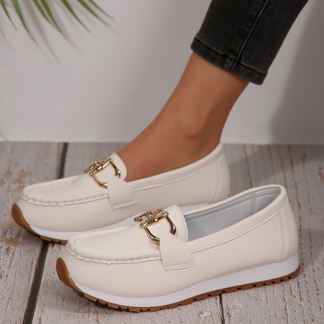 Ellie - Flat Buckle Loafers
