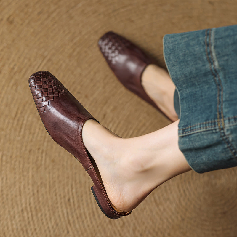 Helma Genuine Leather Mules