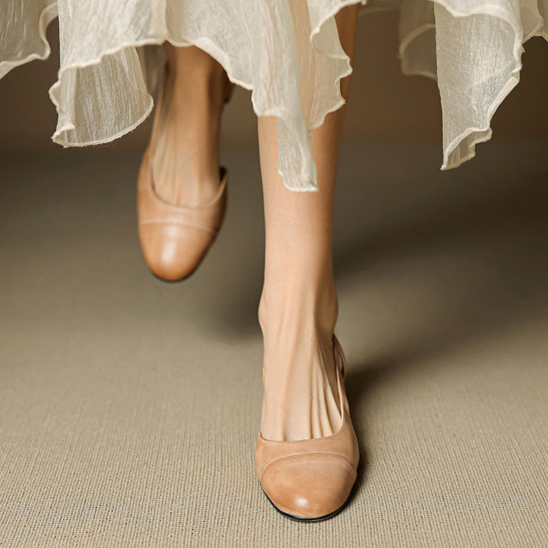 Reyna Genuine Leather Pumps