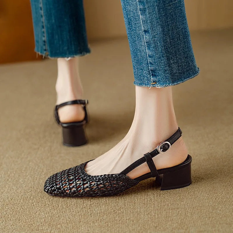 Lexi Mid Heel Sandals
