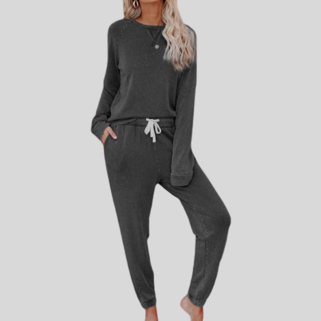 Jocelyn™ - Casual Long Sleeve and Sweatpants Set