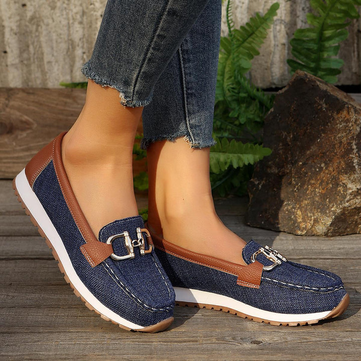 Ellie - Flat Buckle Loafers