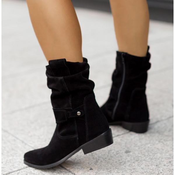 Maryam - Leather-Style Boots