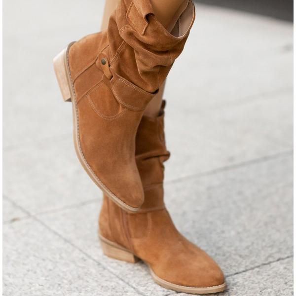 Maryam - Leather-Style Boots