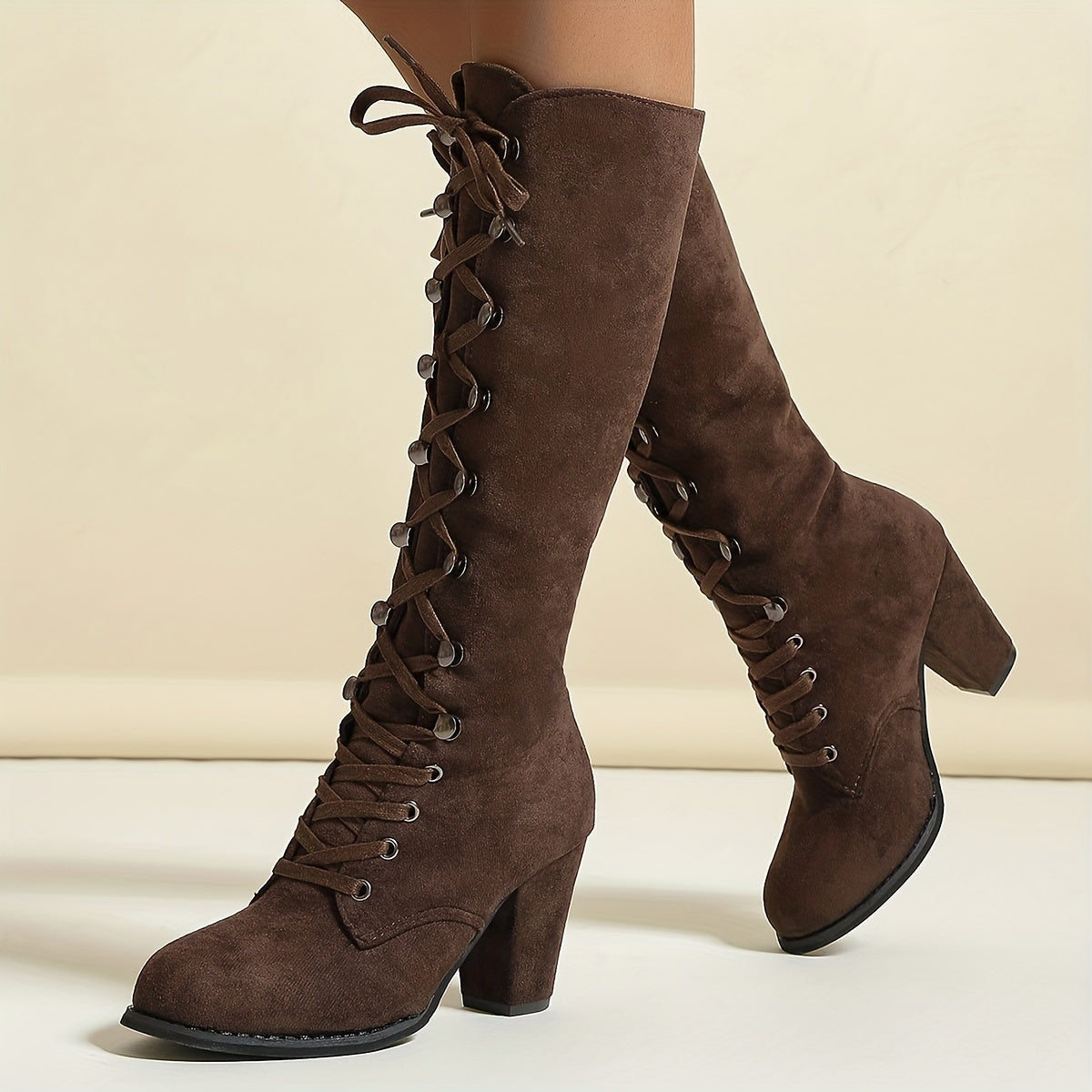 Lucia - Fashionable Knee-High Boots